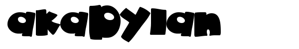 akaDylan font