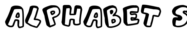 Alphabet Souplings font