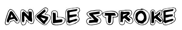 Angle Stroke font preview