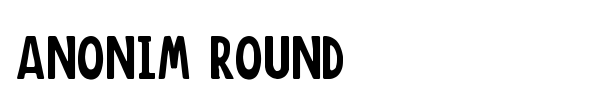 Anonim Round font