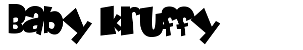 Baby Kruffy font