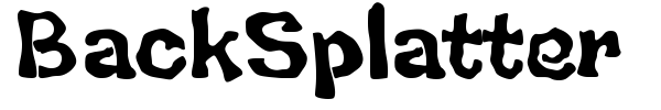 BackSplatter font