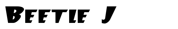 Beetle J font