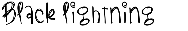 Black Lightning font