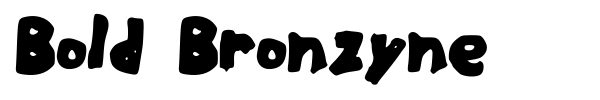 Bold Bronzyne font