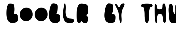 Booblr by Thunderpanda font