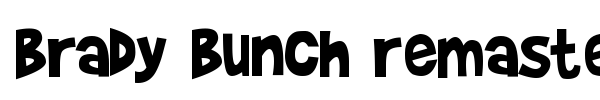Brady Bunch remastered font