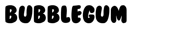 BubbleGum font