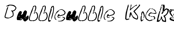 Bubbleubble Kicks Some Ass font preview