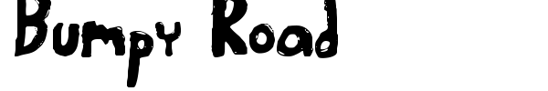 Bumpy Road font
