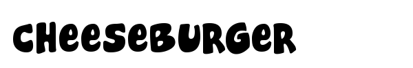 Cheeseburger font preview
