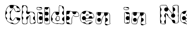 Children in Need font