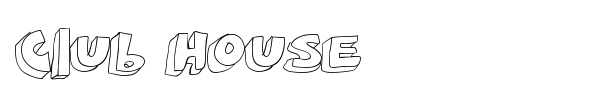 Club House font