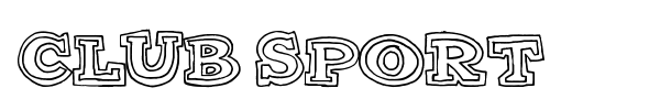 Club Sport font