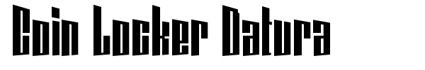 Coin Locker Datura font preview