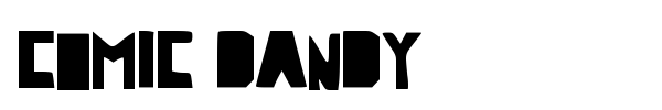 Comic Dandy font preview