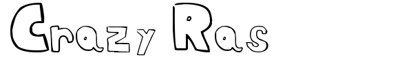 Crazy Ras font preview