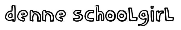 Denne schooLgirL font