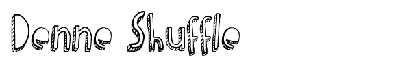 Denne Shuffle font