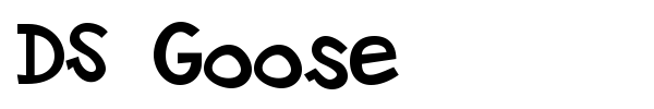 DS Goose font