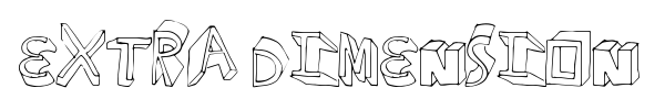 Extra Dimension font