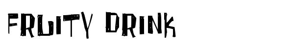 Fruity Drink font preview