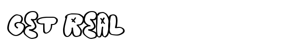 Get Real font
