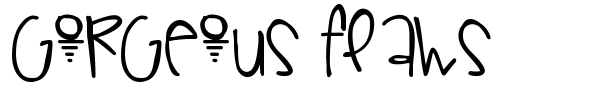 Gorgeous Flaws font