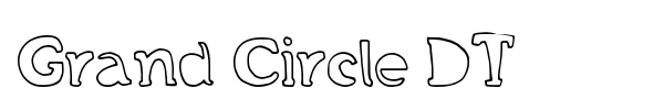 Grand Circle DT font preview