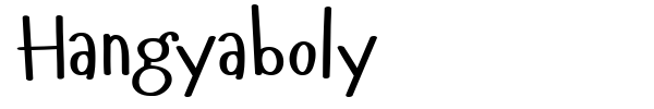 Hangyaboly font