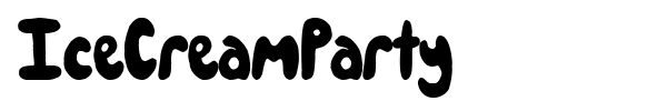 IceCreamParty font preview