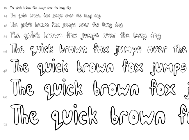 IceCreamParty font waterfall