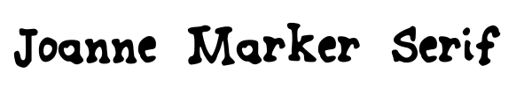 Joanne Marker Serif font preview