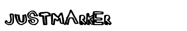 JustMarker font preview