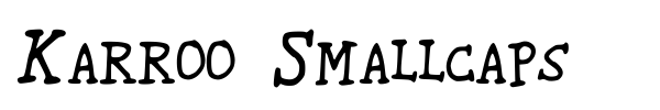 Karroo Smallcaps font preview