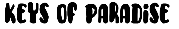 Keys of Paradise font