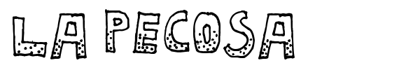 La Pecosa font
