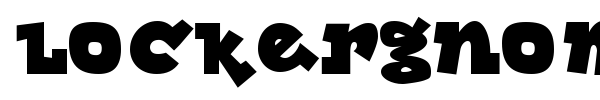 Lockergnome font