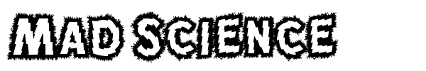 Mad Science font preview