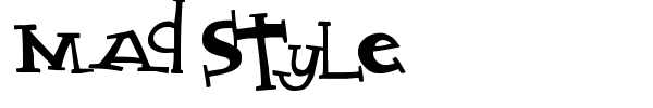 Mad Style font preview