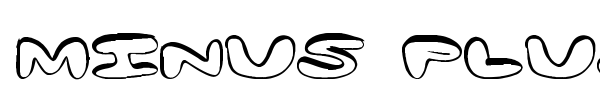 Minus Plus font