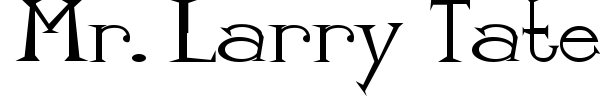 Mr. Larry Tate font preview