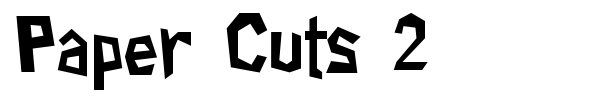 Paper Cuts 2 font preview