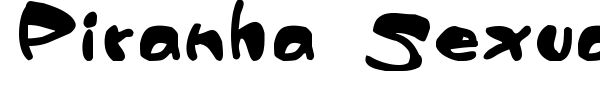 Piranha Sexual font
