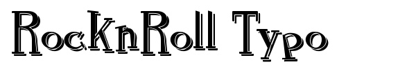 RocknRoll Typo font preview