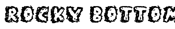 Rocky Bottoms font