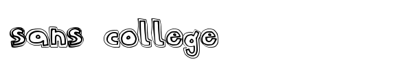 Sans College font