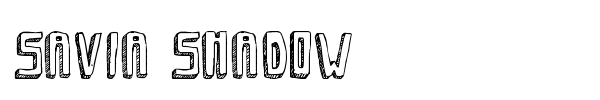 Savia Shadow font preview