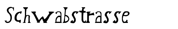 Schwabstrasse font preview