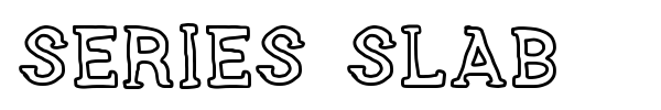 Series Slab font